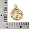 Rack Plating Brass Micro Pave Clear Cubic Zirconia Pendants KK-P267-11G-G-3