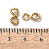 304 Stainless Steel Textured Infinity Linking Rings STAS-R164-03G-01-3