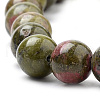 Natural Unakite Beads Strands G-S259-14-12mm-3