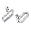 201 Stainless Steel Stud Earrings EJEW-K270-01P-2