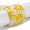 Glass Beads Strands EGLA-A034-M4mm-28-2