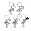 304 Stainless Steel Alloy Enamel Dog Keychains KEYC-JKC01219-2