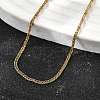 1.5MM 304 Stainless Steel Wheat Chain Necklaces for Men STAS-V011-03B-G-2