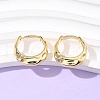 304 Stainless Steel Hammered Hoop Earrings for Women EJEW-U060-01B-G-1