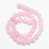 Natural White Jade Bead Strands G-R346-8mm-18-2