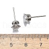 Cubic Zirconia Ear Studs X-STAS-E051-3D-3