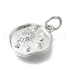 Brass Micro Pave Cubic Zirconia Pendants KK-V007-34P-2