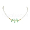 4Pcs 4 Styles ABS Plastic Imitation Pearl Beaded Necklaces NJEW-JN04859-3