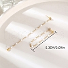 Stylish Stainless Steel Tassel Stud Earrings TQ2986-3-4