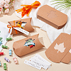 BENECREAT 30Pcs Maple Leaf Pattern Kraft Paper Pillow Candy Boxes CON-BC0007-48-5
