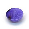 Dyed Natural Striped Agate/Banded Agate Cabochons G-R348-16mm-04-3