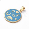 304 Stainless Steel Pendants STAS-F306-06G-2