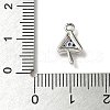 Brass Micro Pave Cubic Zirconia Charms KK-I276-45P-3