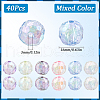 SUNNYCLUE 40Pcs Transparent Acrylic Beads MACR-SC0001-54-2
