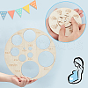 AHADERMAKER 2Pcs 2 Styles Wood Measuring Tool for Toy Car Tire TOOL-GA0001-92-3