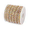 Fashewelry Zinc Alloy Rhinestone Strass Chains FIND-FW0001-31G-10