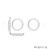Non-Tarnish 304 Stainless Steel Stud Earrings for Women UB4364-1-5