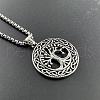 Tree of Life Hollow Tree of Life Pendant Stainless Steel Punk Necklace Jewelry HL3986-4