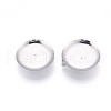 304 Stainless Steel Brooch Cabochon Settings STAS-E547-08H-P-1