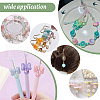   60Pcs 10 Colors UV Plating Opaque Crackle Two-tone Acrylic Beads MACR-PH0001-86-6
