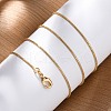 Long-Lasting Plated Brass Snake Chain Necklaces X-NJEW-K112-04G-NF-4