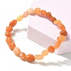 Natural Red Aventurine Beads Stretch Bracelets for Men Women BJEW-I320-01A-5