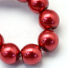 Baking Painted Glass Pearl Bead Strands HY-Q003-3mm-51-3