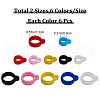 Gorgecraft 72Pcs 12 Style Silicone Pendants SIL-GF0001-26-2
