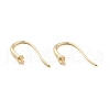 Rack Plating Brass Earring Hooks KK-D083-13G-1