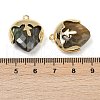 Natural Labradorite Faceted Pendants G-K347-09G-05-3