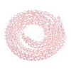 Transparent Electroplate Glass Beads Strands GLAA-F029-2mm-C26-2