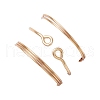 3Pcs Natural Rose Quartz Bead Finger Ring RJEW-JR00855-03-6