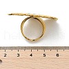 Flower 304 Stainless Steel Paua Shell Finger Rings for Women RJEW-G346-11G-01-5