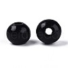 Spray Painted Round Natural Schima Wood Beads WOOD-A018-8mm-03-2