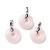 Natural Rose Quartz Pendants G-E059-01P-05-1