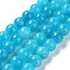 Dyed Natural Malaysia Jade Beads Strands G-G021-02B-02-2