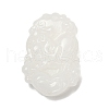 Natural White Jade Carved Pendants G-S384-01L-2