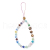 Heart Cat Eye Mobile Straps HJEW-JM03427-01-2