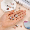  14Pcs 7 Style Zinc Alloy Rhinestone Beads ALRI-PJ0001-01-4