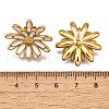 304 Stainless Steel Flowers Stud Earrings for Women EJEW-R023-02G-5
