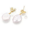 Mother's Day Jewellery Natural Pearl Dangle Stud Earrings PEAR-N022-A01-1