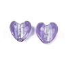 Handmade Silver Foil Lampwork Glass Beads LAMP-Q005-06-2