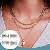 DELORIGIN 4Pcs 4 Styles Brass Box Clasps KK-DR0001-13-5