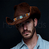 CRASPIRE 6Pcs 6 Styles Imitation Leather Southwestern Cowboy Hat Belt AJEW-CP0007-23-6