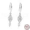 Rhodium Plated 925 Sterling Silver Earring Hooks STER-D035-36P-3