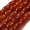 Natural Banded Agate/Striped Agate Beads Strands G-A223-D12-01B-2