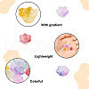 Beadthoven 80Pcs 8 Colors Transparent Spray Painted Glass Beads GLAA-BT0001-02-4