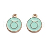 Alloy Enamel Pendants ENAM-S124-01B-15C-1