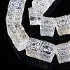 Transparent Electroplate Glass Beads Strands EGLA-N012-11-3