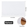 Gorgecraft 6 Sheets Rectangle PU Leather Self-adhesive Fabric DIY-GF0004-27B-2